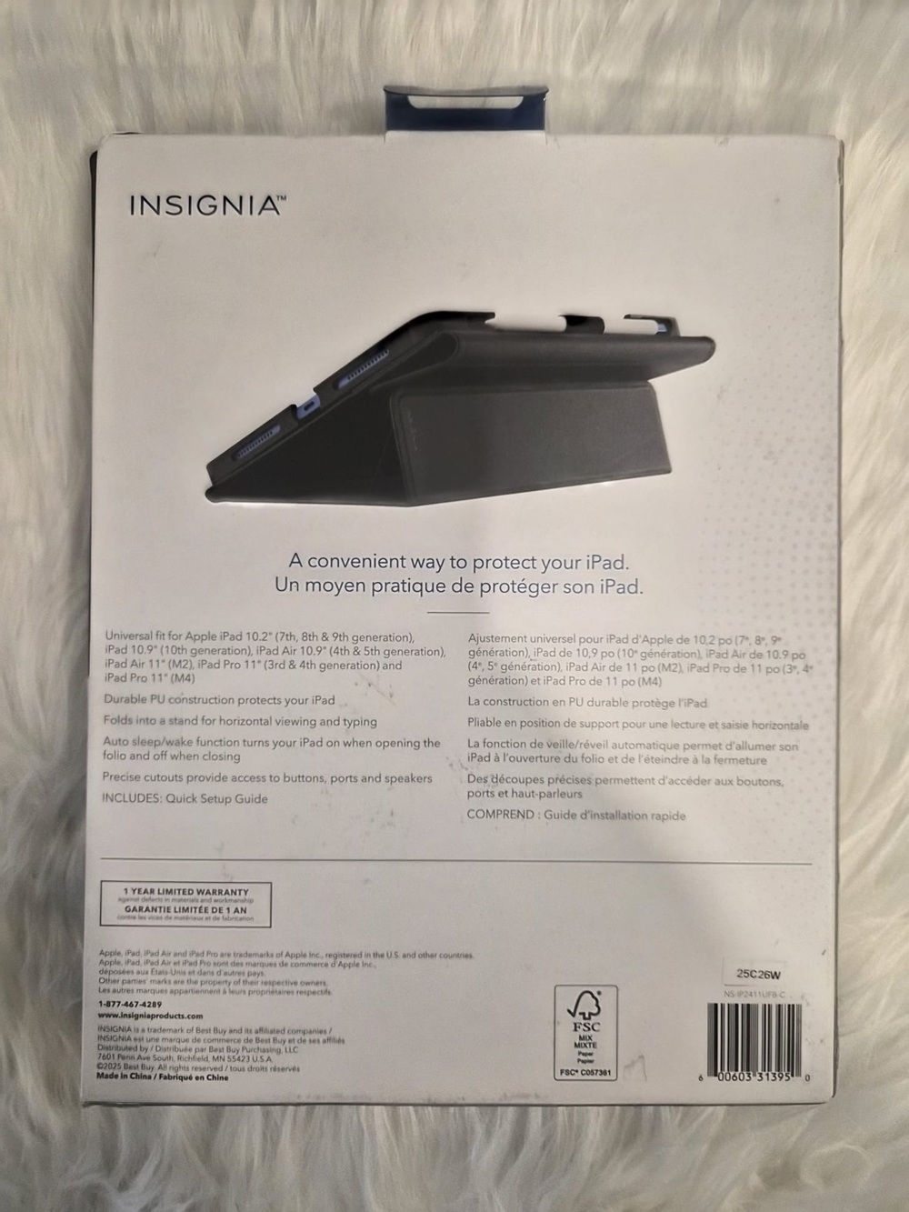 Insignia Folio Case for 10.2" to 11" Apple iPad, iPad Air and iPad Pro - Picture 3 of 5